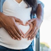 Multiethnic couple expecting a baby