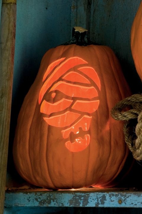 pumpkin carving stencils mummy