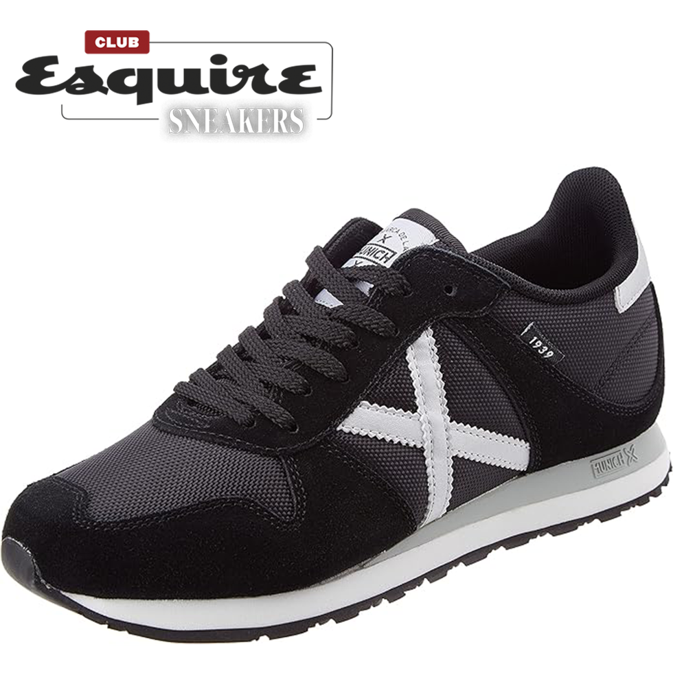 Zapatillas fashion munich negras hombre