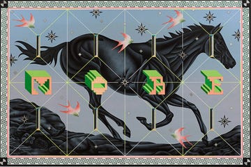 painting pf a horse galloping by jaime munoz