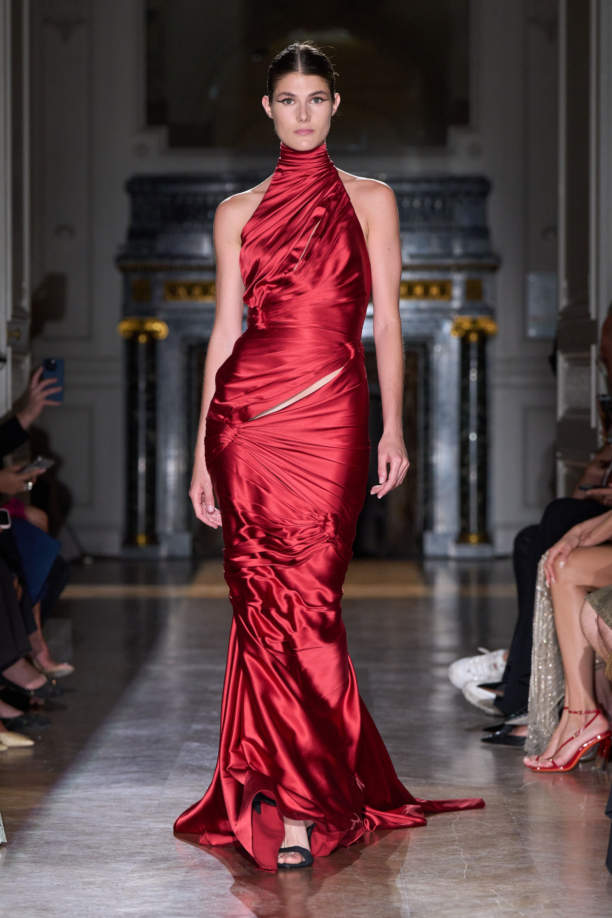 新品　zuhair murad ズハイル・ムラド　シルク混タフタ　フレアスカート ズハイル・ムラド（ZUHAIR MURAD）2024-25秋冬オートクチュール