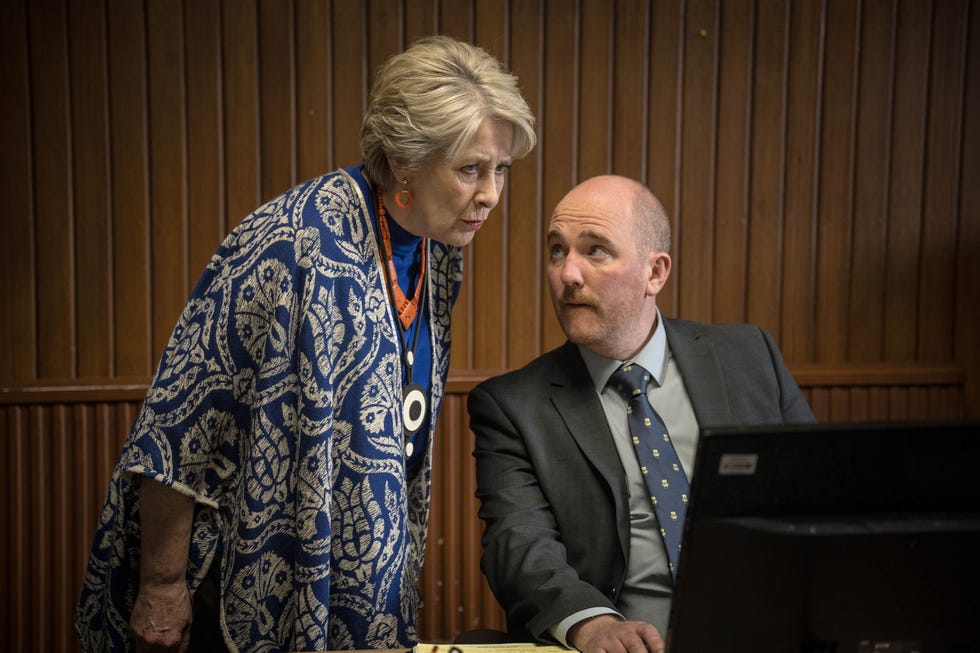 phyllis logan and adam best as cora felton and dci hooper, murder most puzzling