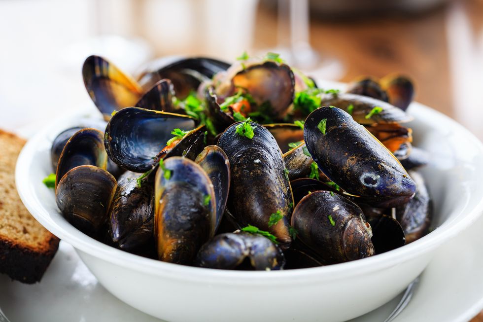 fresh mussels from the isle of mull