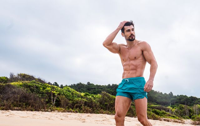 muscular young man