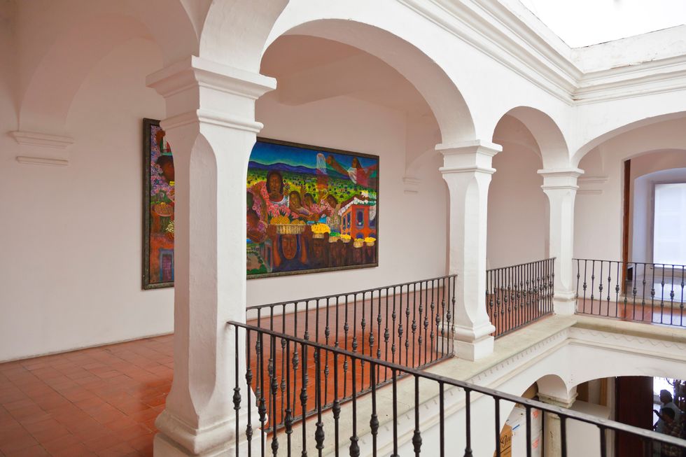 los colores de oaxaca painted by rodolfo morales in 1996 on display at the museo de los pintores oaxaquenos, oaxaca, mexico photo by education imagesuniversal images group via getty images