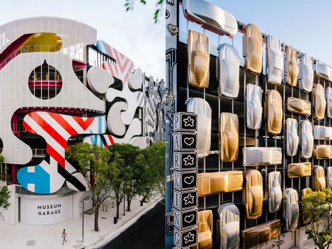 Louis Vuitton logo sculpture takes shape for the new Miami