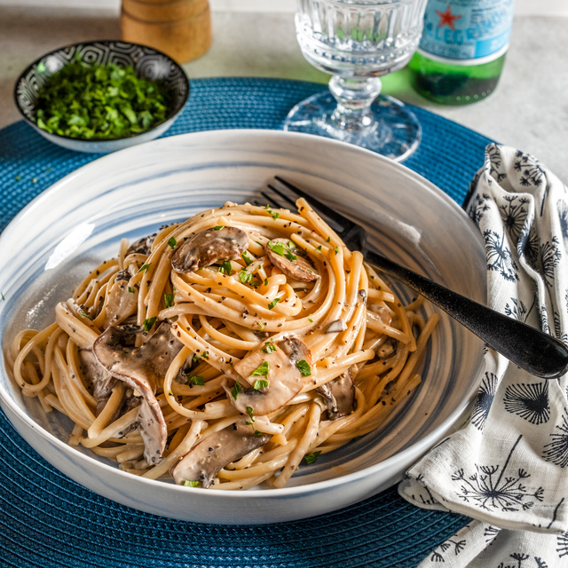 Mushroom and Black Pepper Pasta Recipe - How to Make Mushroom and Black ...