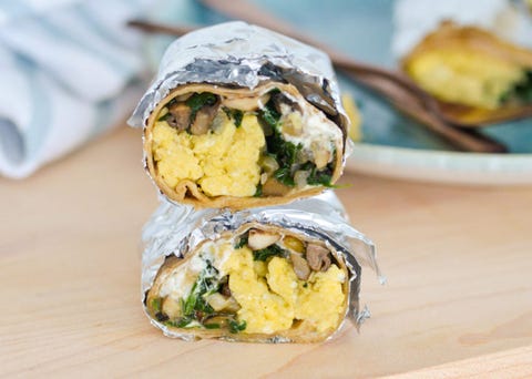 mushroom freezer breakfast burrito