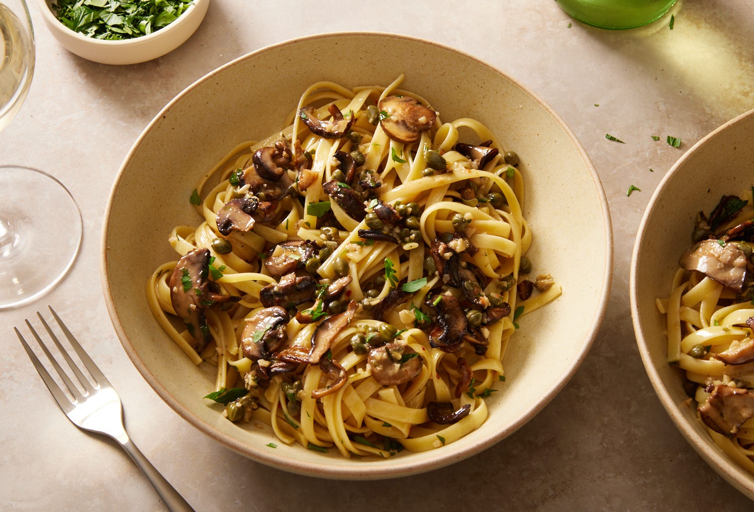 Buttery Mushroom Piccata Pasta Is A Weeknight Favorite