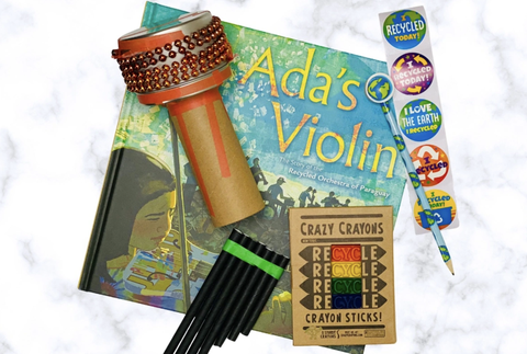 music library box with instruments, crayons and music books, good housekeeping pick for best subscription boxes for kids