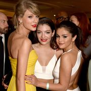 Selena Gomez and Taylor Swift at a Golden Globes after party in 2015