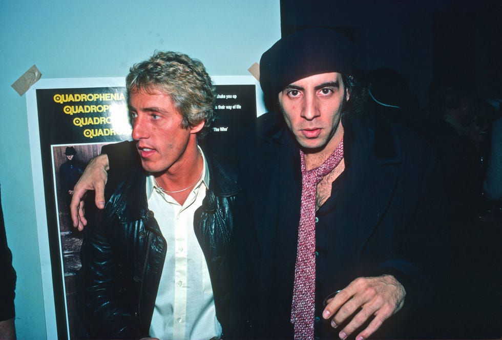 daltry and van zandt at the mudd club's quadrophenia