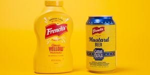mustard beer can