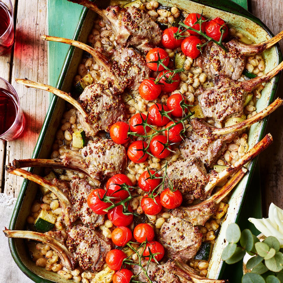 mustardy lamb traybake