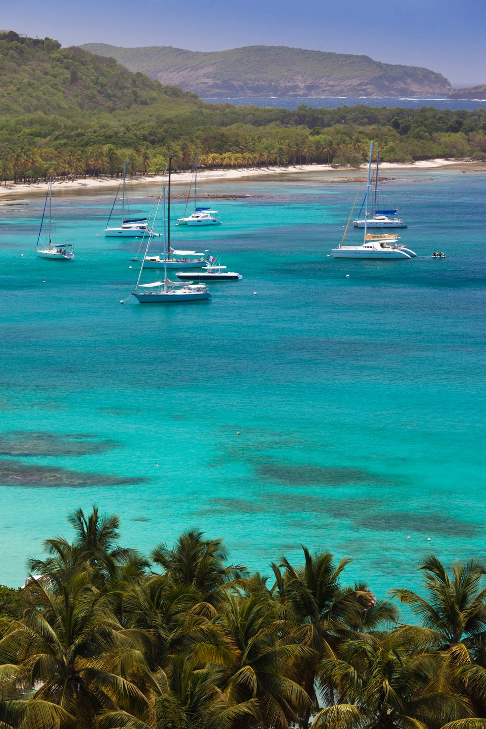 Mustique, St. Vincent, elevated view