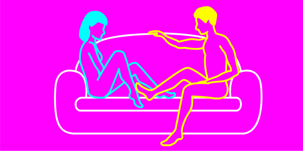 Magenta, Text, Sitting, Line, Pink, Joint, Leg, Font, Line art, Muscle, 