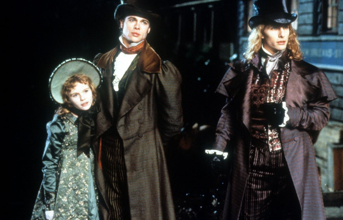 kirsten dunst, brad pitt and tom cruise in a scene from the film 'interview with the vampire the vampire chronicles', 1994 photo by warner brothersgetty images