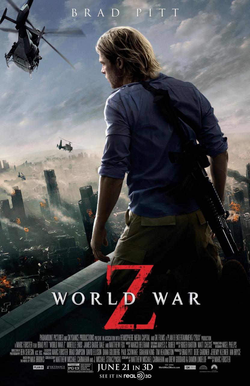 world war z 2013 movie poster