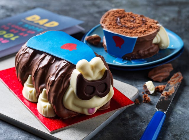 ms father's day my hero colin the caterpillar cake