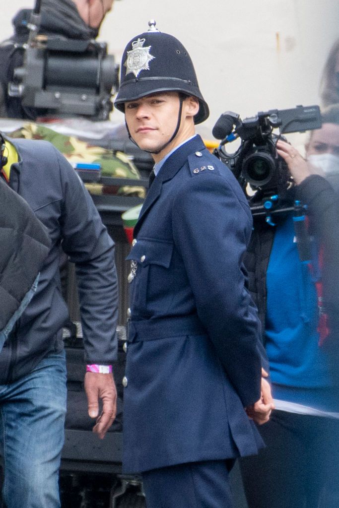my policeman set pics emma corrin and harry styles's new film is in production