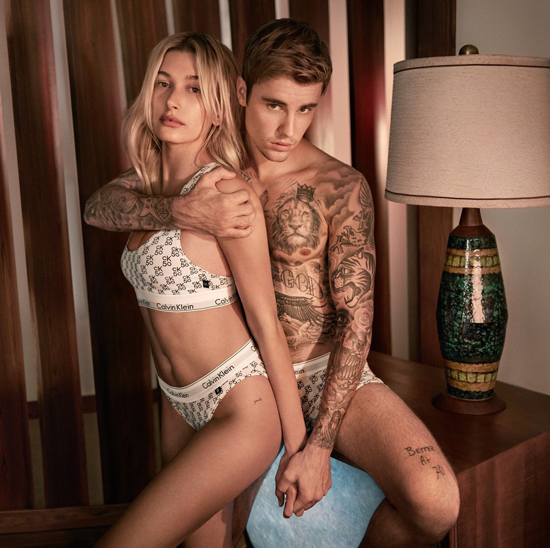 Justin Bieber and Hailey Baldwin Made Out in Their Underwear For Calvin  Klein