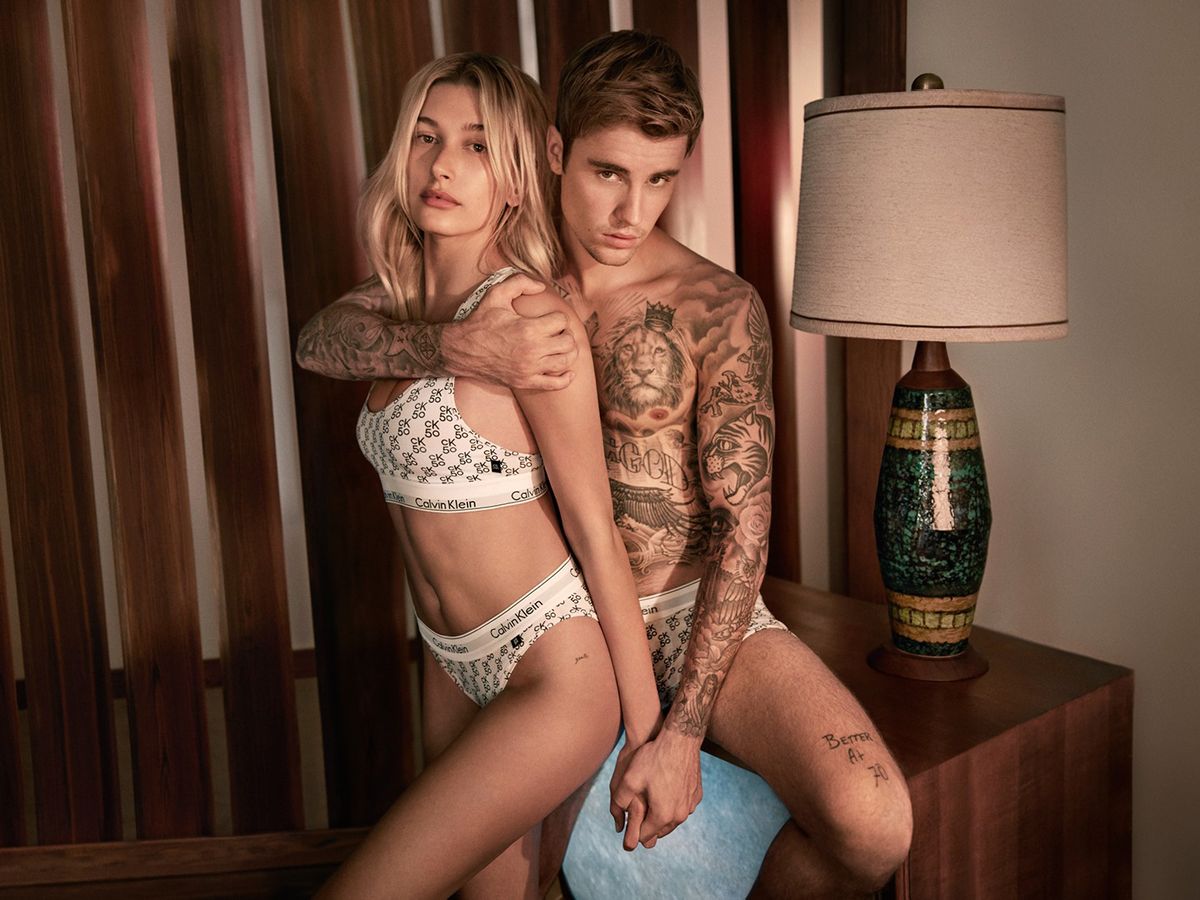 Justin Bieber and Hailey Baldwin Made Out in Their Underwear For