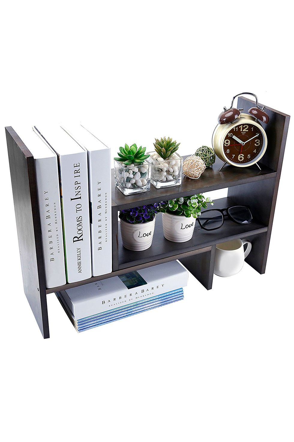 MyGift Modern Gray Concrete Pencil Cup Holder and Pen Tray, Office Desk  Tray Supplies Accessories Holder and Mini Succulent Planter Decor, 2 Piece  Set
