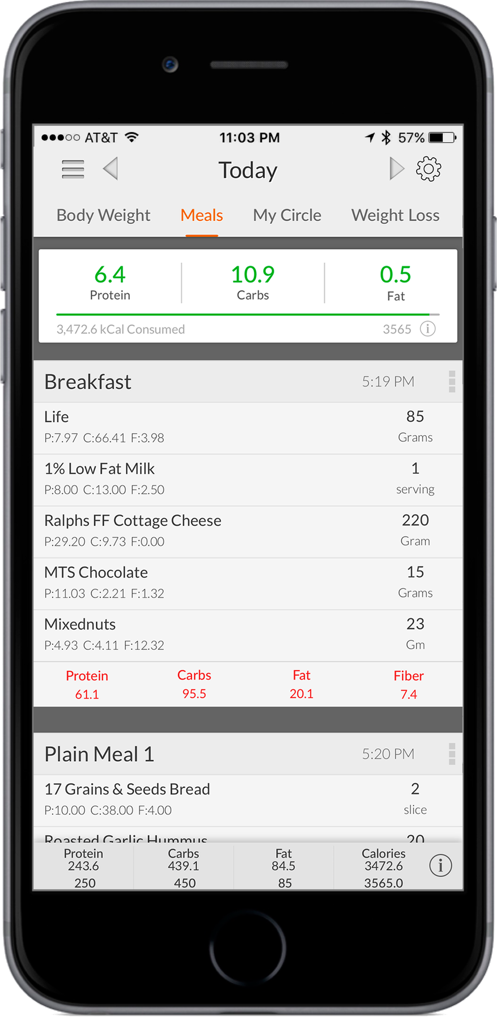 Macros App - Calorie Counter