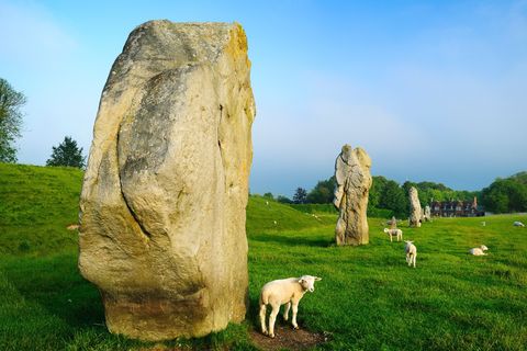 Stonehenge mag dan de beroemdste steencirkel van Engeland zijn maar Avebury op veertig minuten rijden kan bogen op de titel van grootste prehistorische steencirkel ter wereld Deze Neolithische megaliet die samen met Stonehenge een Werelderfgoed vormt omvat 180 plaatselijk gedolven stenen die een grote buitenring vormen en twee kleinere binnenringen die het pittoreske dorpje Avebury gedeeltelijk omringen