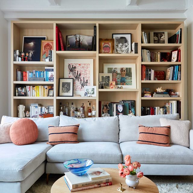 bookcase, living room