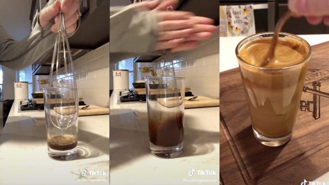 This TikTok Shows How to Make Dalgona Coffee Without a Hand Mixer