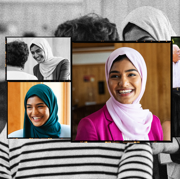 nabeela syed smiling and campaigning in a collage