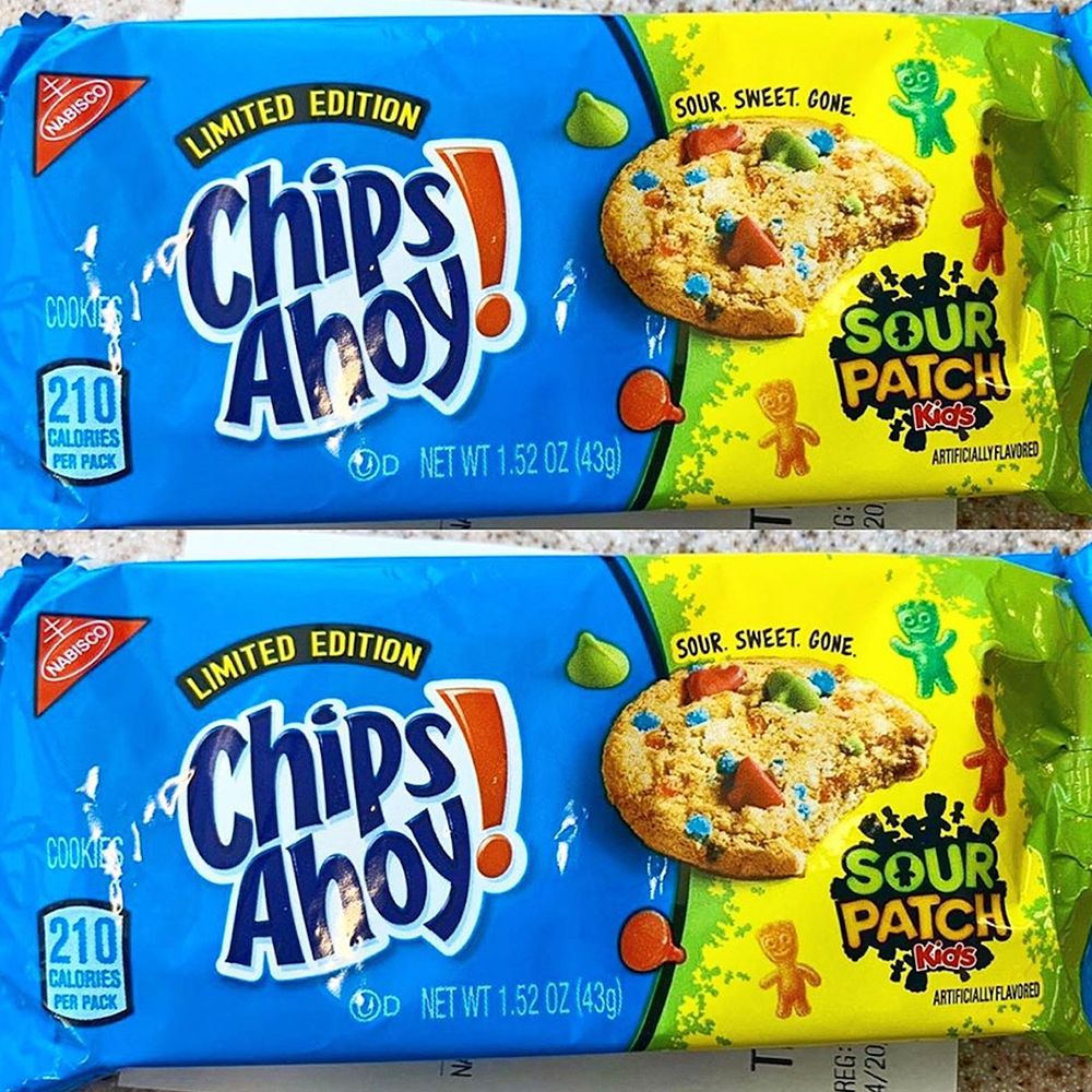 chips ahoy sour patch kids cookies