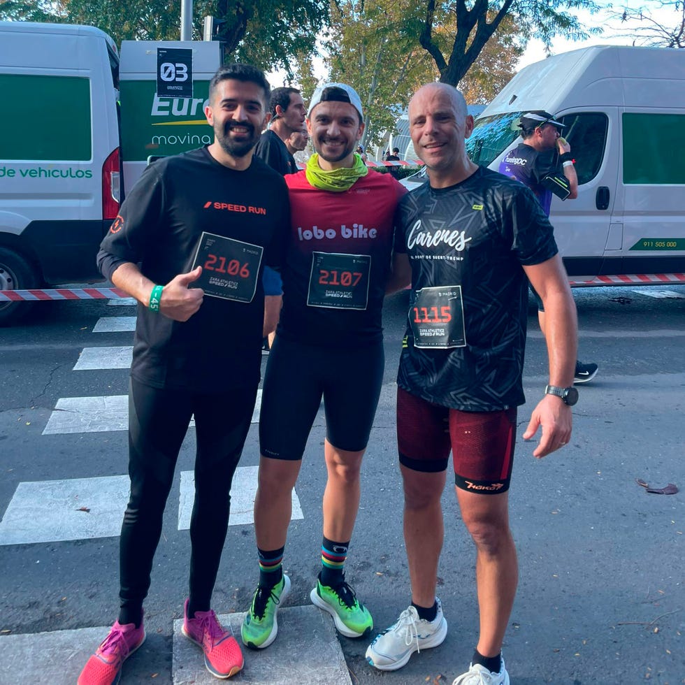 nacho, equipo runner's world, en la carrera zara athleticz speed run