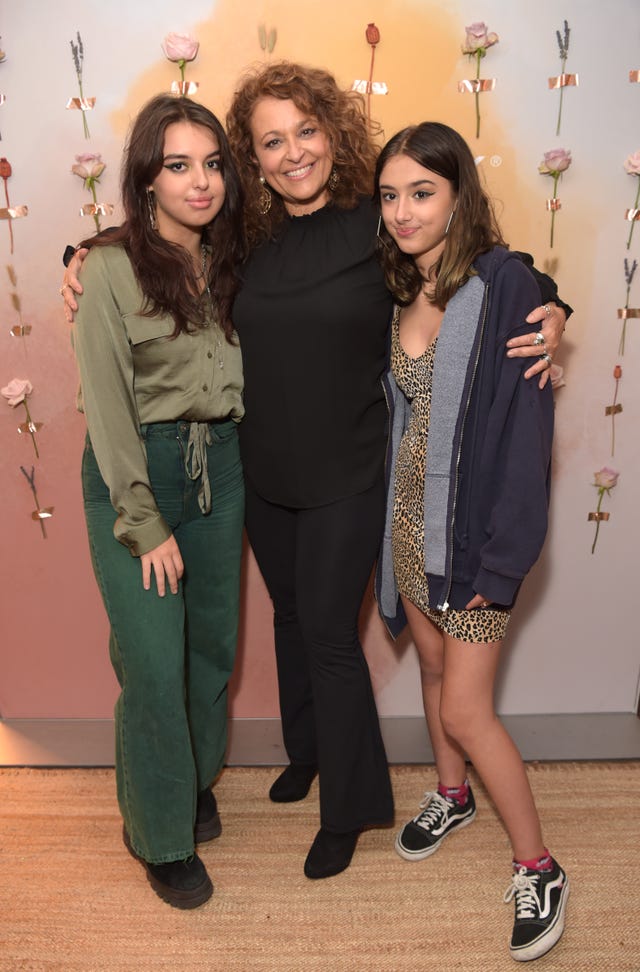 nadia sawalha daughter cut curly fringe lockdown