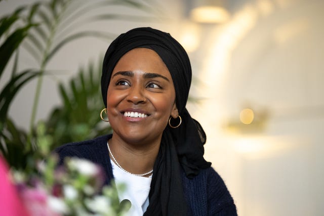 nadiya hussain speaking at the good housekeeping live event in celebration of their 100th anniversary in london on friday 14th october 2022