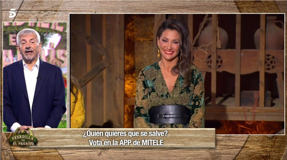 nagore robles y carlos sobera en 'pesadilla en el paraíso'