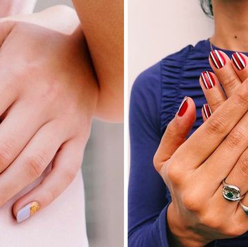 Nail, Manicure, Finger, Nail polish, Nail care, Ring, Hand, Skin, Cosmetics, Engagement ring, 