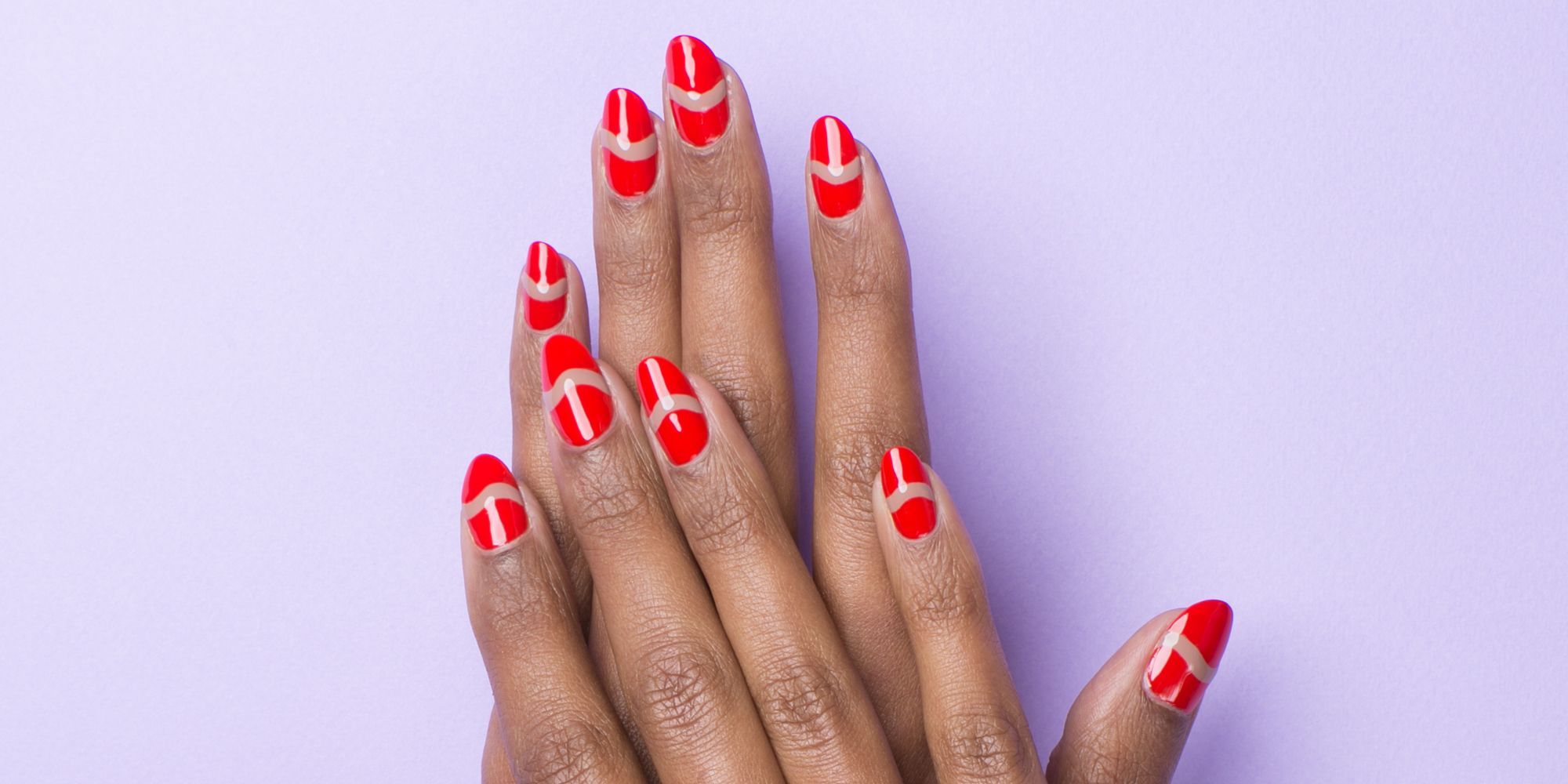 Red Nails Stock Photos and Images - 123RF