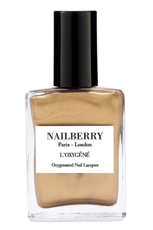Nailberry gold nail polish