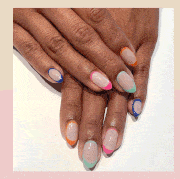 Nail, Manicure, Nail polish, Finger, Nail care, Cosmetics, Hand, Service, Material property, Artificial nails, 