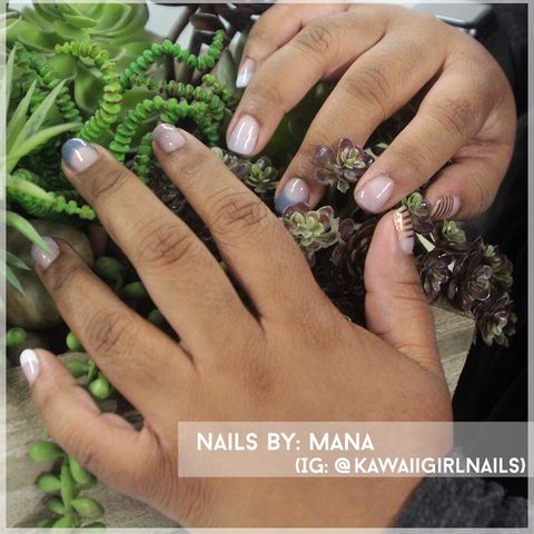 Nail, Finger, Hand, Manicure, Nail care, Plant, Leaf, Cosmetics, Grass, Soil, 