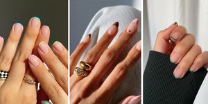 Coloured French tips are trending 