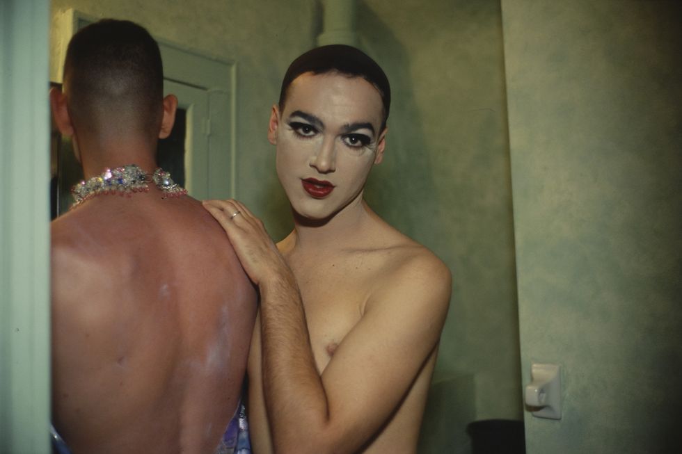nan goldin, jimmy paulette and tabboo, in the bathroom, nyc, 1991