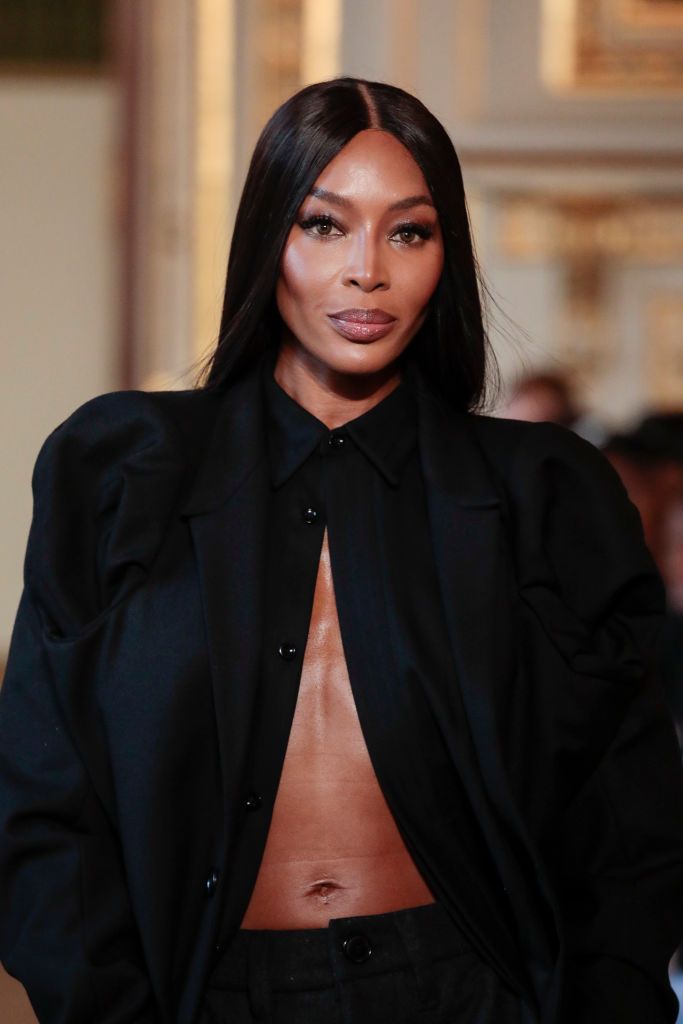 naomi campbell just posed completely nude and covered in spikes