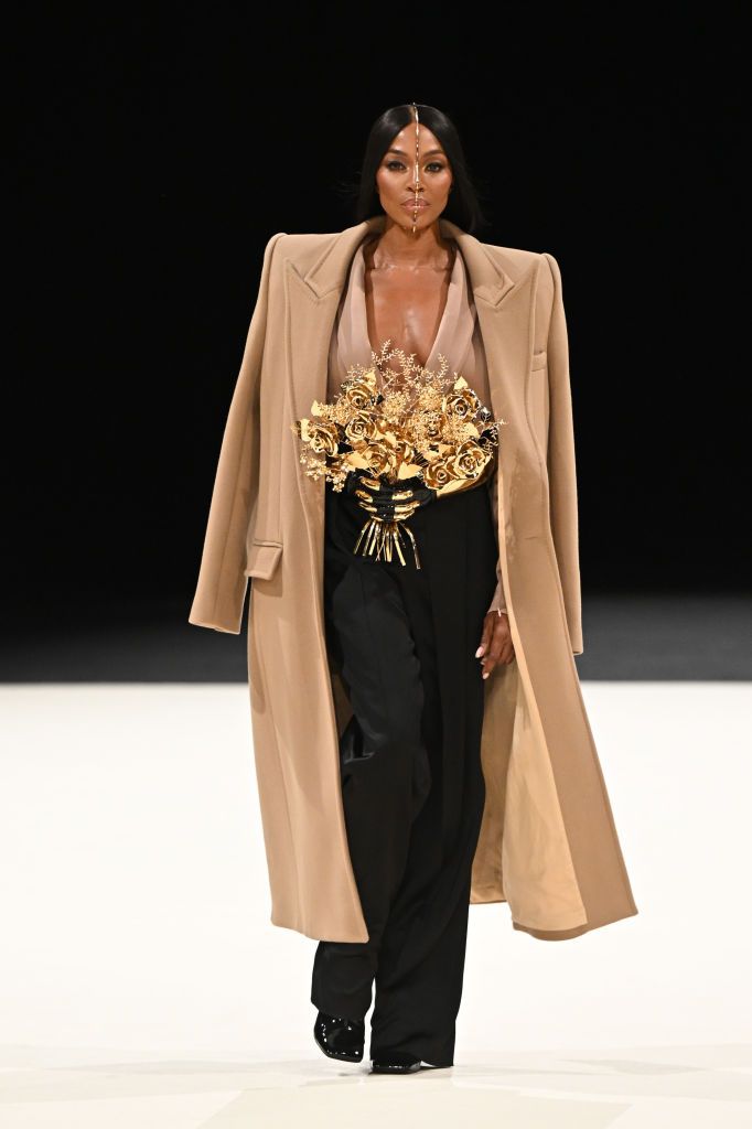 naomi campbell walks the runway during the balmain homme menswear fall winter 2024 2025 show as part of paris fashion week on january 20 2024 65b3917d7b5aa