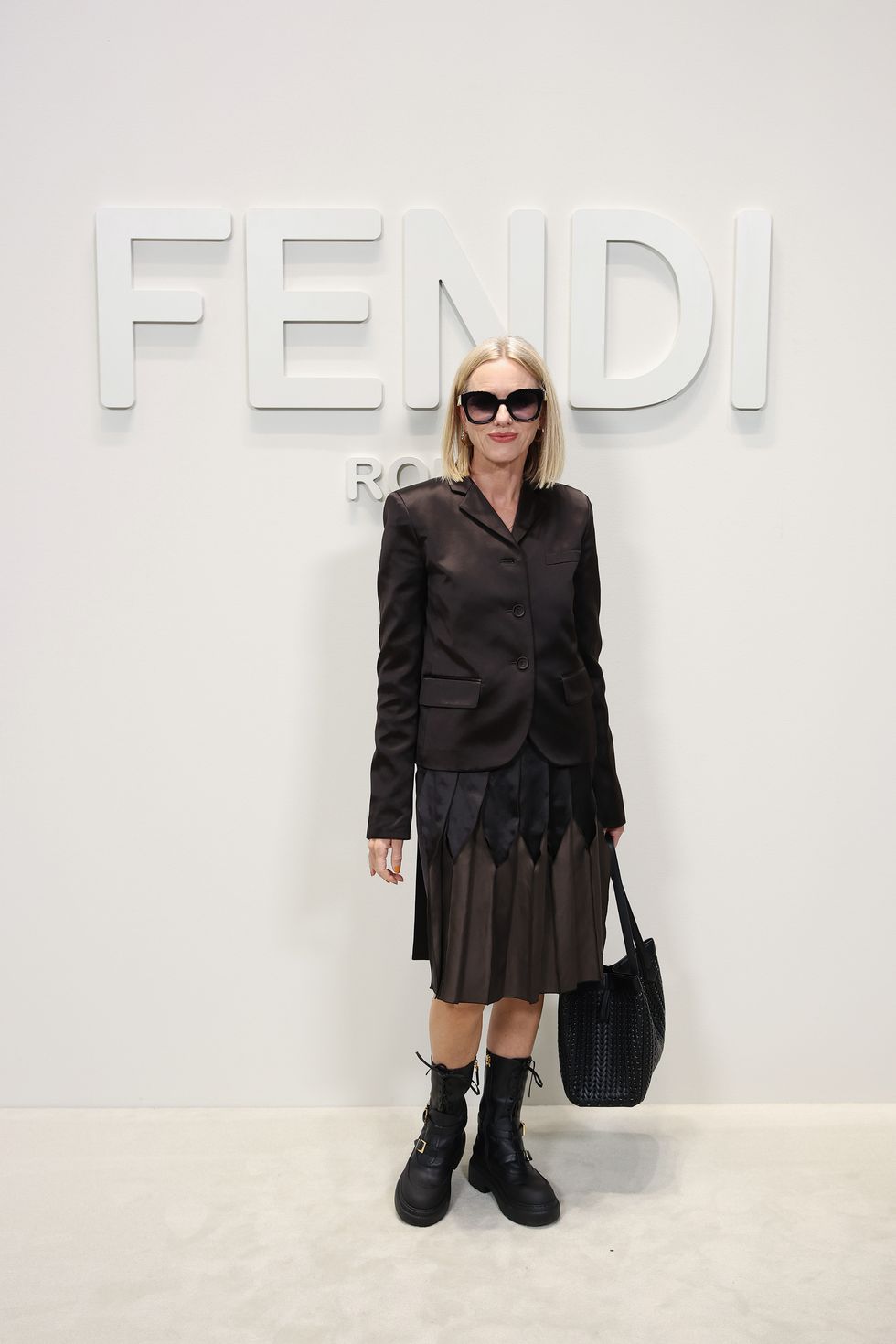 milan, italy september 20 naomi watts attends the fendi spring summer 2024 fashion show on september 20, 2023 in milan, italy photo by daniele venturelligetty images for fendi