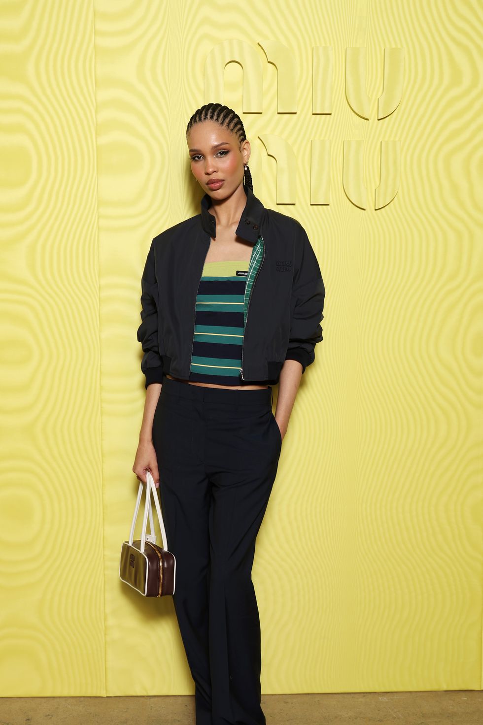 miu miu: photocall paris fashion week womenswear fall/winter 2025 2026