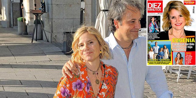Eugenia Martínez de Irujo, arropada por su marido, Narcís Rebollo, en su momento más difícil