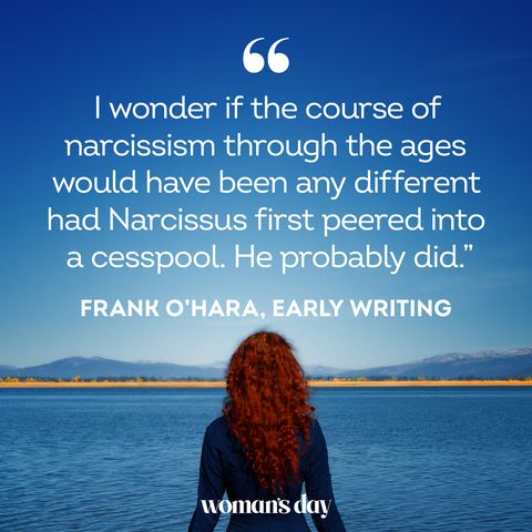 narcissist quotes frank o'hara early writing